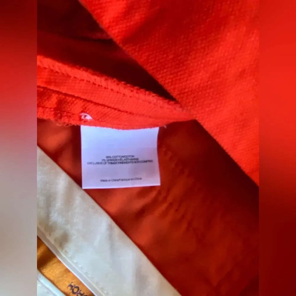 Tory Burch Burnt Red-Orange Orange Cotton Shorts Size 8